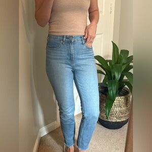 Everlane Classic Blue Ankle Women's Jeans - Frayed Edge